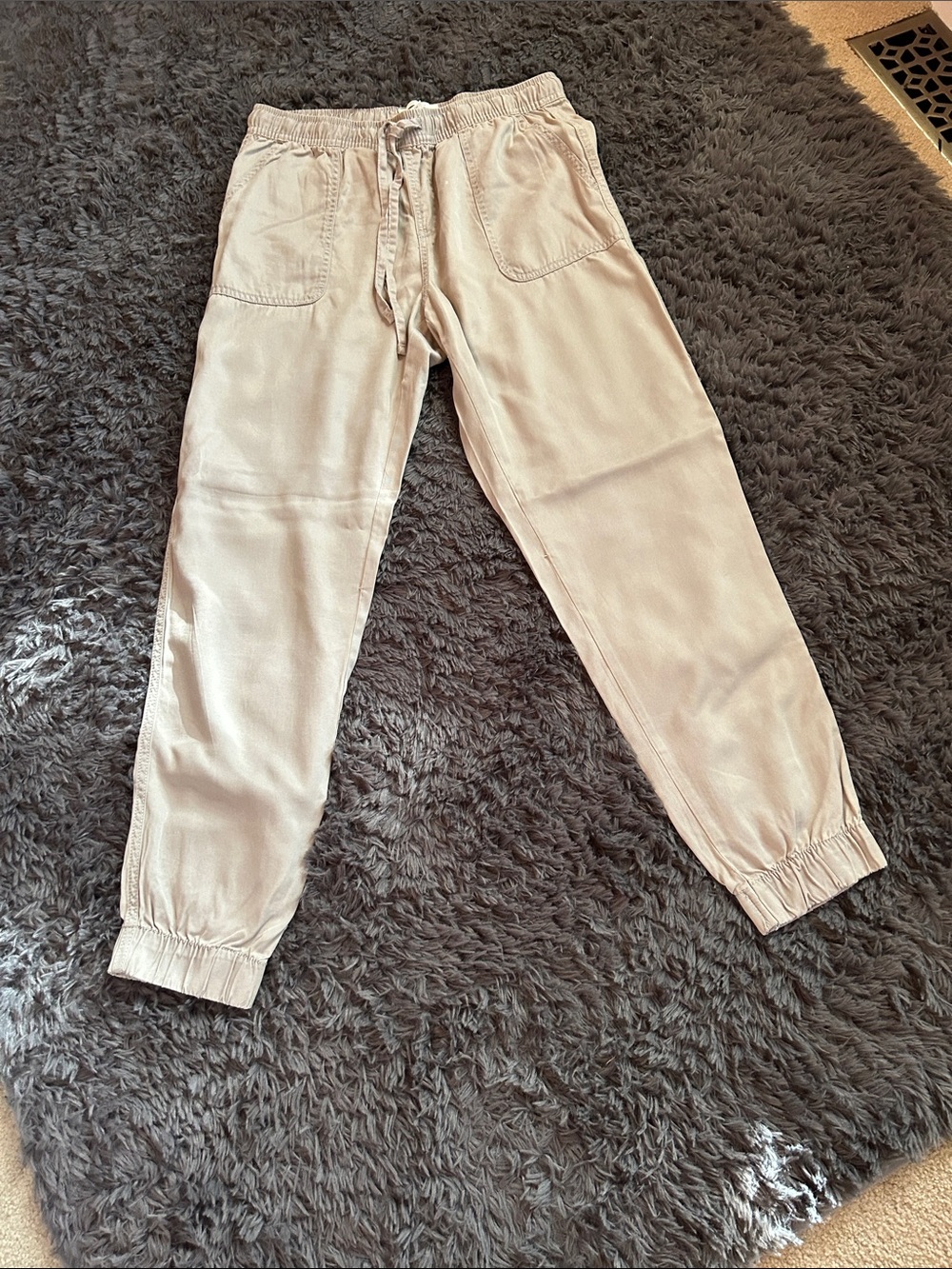 C&C California Kids Beige Jogger Pants with Drawstring